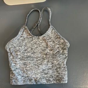 Katrina Wear crop top, Diamond Back Top, Gray, size YM (youth medium)